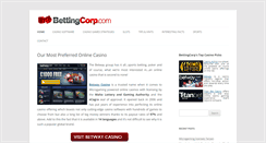 Desktop Screenshot of bettingcorp.com